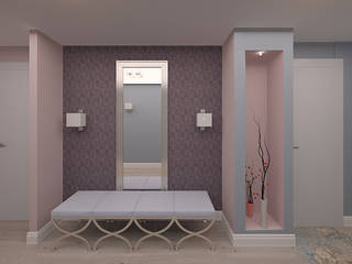 Дом на Басаргина, Chloe Design & Decor/Anastasia Baskakova Chloe Design & Decor/Anastasia Baskakova Classic corridor, hallway & stairs