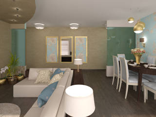 Квартира для семьи из 3х человек, Chloe Design & Decor/Anastasia Baskakova Chloe Design & Decor/Anastasia Baskakova Living room