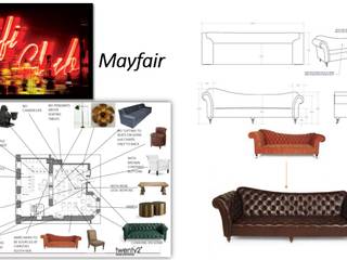 Commercial Project 7, Ben Whistler Bespoke Furniture, London Ben Whistler Bespoke Furniture, London 客廳 木頭 Wood effect