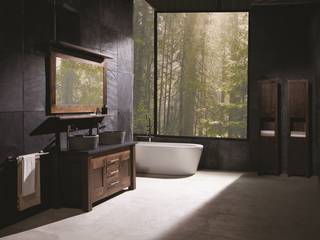 Full Bathroom Walnut Finesse Range Stonearth Interiors Ltd Modern Bathroom Solid Wood Multicolored