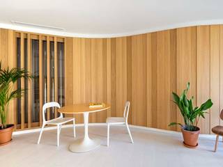 Apartamentos en Paseo de Gracia, Barcelona, THK Construcciones THK Construcciones Modern living room لکڑی Wood effect