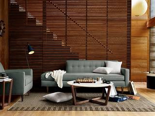 BANTAM , Design Within Reach Mexico Design Within Reach Mexico Modern living room Leather Blue