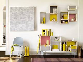 Stacked Shelving System, Design Within Reach Mexico Design Within Reach Mexico Rumah Modern Kayu Yellow