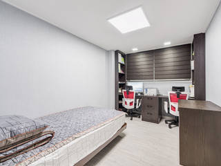 수원시 영통구 이의동 자연앤자이아파트 (48평형), 아르떼 인테리어 디자인 아르떼 인테리어 디자인 Modern Bedroom
