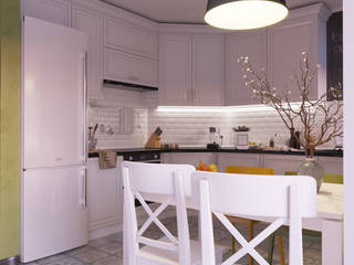 Pie of pears.Kitchen.Workplace, Shevchenko_Nikolay Shevchenko_Nikolay Eclectic style kitchen