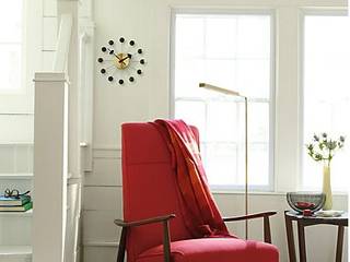 Milo Baughman Recliner 74 , Design Within Reach Mexico Design Within Reach Mexico Modern living room ٹیکسٹائل Red