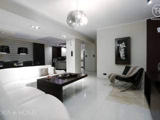 POWIEW WENECJI, TOKA + HOME TOKA + HOME Modern living room ٹھوس لکڑی Multicolored