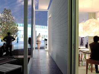 ​Casa prefabbricata BH2 , Benedini & Partners Benedini & Partners Akdeniz Balkon, Veranda & Teras