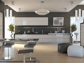 Cocina moderna, TC interior TC interior Cocinas modernas: Ideas, imágenes y decoración Blanco