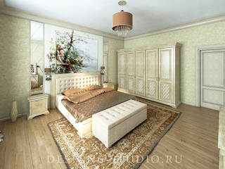 Проект коттеджа город Санкт-Петербург, Lear design studio Lear design studio Dormitorios de estilo ecléctico