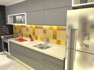 Apartamento ArtLife Design, Arquitetura do Brasil Arquitetura do Brasil Modern style kitchen