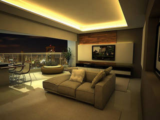 Apartamento Sky - Loteamento Aquarius - Salvador/BA, Arquitetura do Brasil Arquitetura do Brasil Modern living room