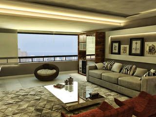 Apartamento - Ed. Palazzo Reale - Salvador/BA, Arquitetura do Brasil Arquitetura do Brasil Modern living room