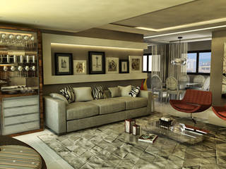 Apartamento - Ed. Palazzo Reale - Salvador/BA, Arquitetura do Brasil Arquitetura do Brasil Modern living room
