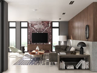 İç mekan tasarım ve Görselleştirme, fatih beserek fatih beserek Modern living room