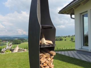 Skulptur / Feuerstelle / Grill, MABADESIGN MABADESIGN Modern garden Iron/Steel