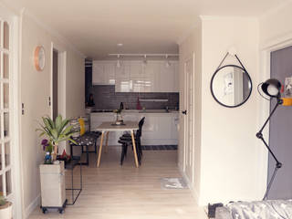 신혼집 20평대 self interior, toki toki 北欧デザインの ダイニング