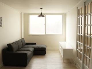 신혼집 20평대 self interior, toki toki Phòng khách phong cách Bắc Âu