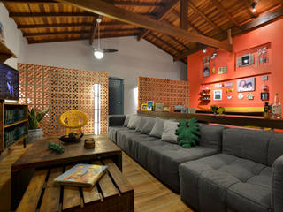 BEACH HOUSE, Arquitetando ideias Arquitetando ideias Tropical style living room