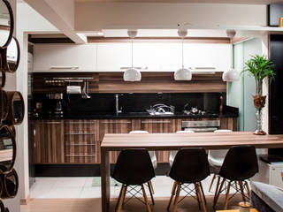 Apartamento jovem, USINA INTERIOR DESIGN USINA INTERIOR DESIGN Eclectic style kitchen