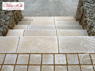 Treppen mit Betonsteinen, White Hills Stones GmbH White Hills Stones GmbH Country style garden Concrete Beige