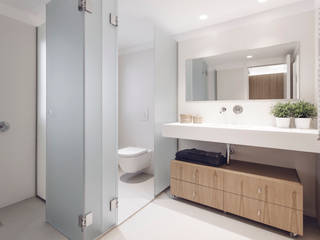 Baño habitación doble onside Baños de estilo minimalista