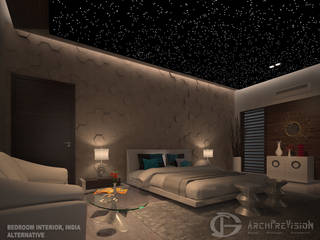 Bedroom Interior, India, 3DArchPreVision 3DArchPreVision Eclectic style bedroom