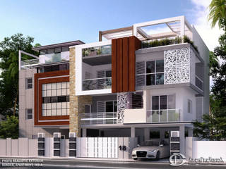 Apartment Exterior Renders, 3DArchPreVision 3DArchPreVision Casas modernas