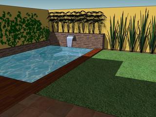 CC|arquitectos Rustic style pool