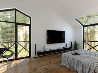 Проекты интерьеров, Mild Haus Mild Haus 臥室 複合木地板 Transparent