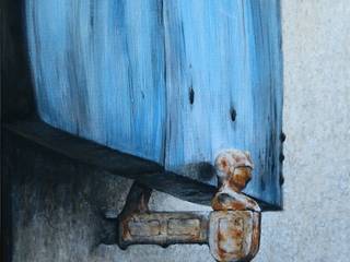 Malerei Industrial, Dietrich Art Dietrich Art Weitere Zimmer Flachs/Leinen Blau