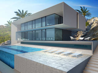 House in Ibiza, ALEXANDER ZHIDKOV ARCHITECT ALEXANDER ZHIDKOV ARCHITECT Minimalistische Häuser