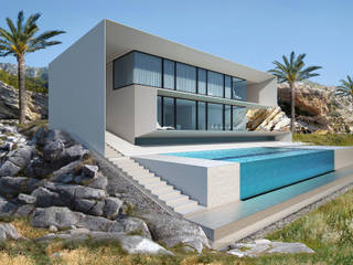 House in Ibiza, ALEXANDER ZHIDKOV ARCHITECT ALEXANDER ZHIDKOV ARCHITECT Minimalist houses