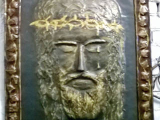 Gesù, quadro-scultura da parete in ferro battuto, La Fucina degli Dei La Fucina degli Dei Case classiche Ferro / Acciaio