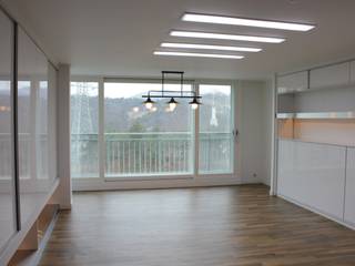 송강동 그린아파트 32평형 before & after , 더홈인테리어 더홈인테리어 Modern Living Room