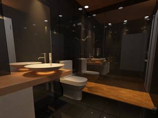 banyo tasarımı, serdar şahiner serdar şahiner Ванная комната в стиле модерн