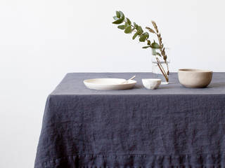 Möbel & Accessoires, Natur Leinen (Linen Tales Deutschland) Natur Leinen (Linen Tales Deutschland) 北欧デザインの ダイニング テキスタイル 灰色