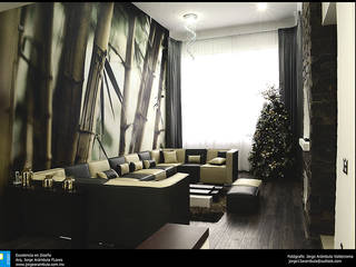 residencia Alondra, Excelencia en Diseño Excelencia en Diseño Salones modernos Derivados de madera Blanco