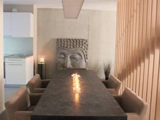 Appartement contemporain zen, CSInterieur CSInterieur غرفة السفرة