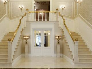 Rezydencja 800 m2, Intelidom Group Sp. z o.o. Intelidom Group Sp. z o.o. Classic corridor, hallway & stairs