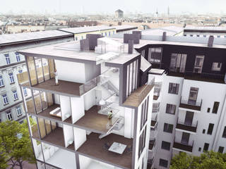 Mehrfamilienhaus & Penthousewohnung | Berlin, naos baukultur gmbh naos baukultur gmbh