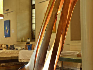 Intégration du luminaire bois, Atelier Petrovic Atelier Petrovic غرف اخرى خشب Wood effect