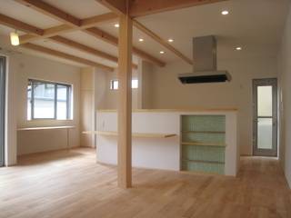 豊能町の家Ⅱ, 株式会社 atelier waon 株式会社 atelier waon Nowoczesna jadalnia