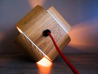 Lampe : OXO , Loupiotte Design Loupiotte Design Modern houses Wood Wood effect