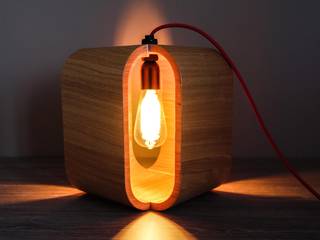 Lampe : OXO , Loupiotte Design Loupiotte Design 現代房屋設計點子、靈感 & 圖片 木頭 Wood effect