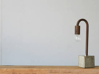 gaitou-lamp tō, Tetsu Moku Tetsu Moku Minimalist style garage/shed Iron/Steel Brown