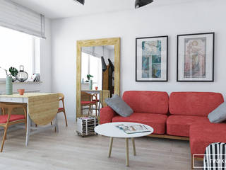 Mieszkanie Warszawa Mokotów, Twój Kwadrat Twój Kwadrat Living room