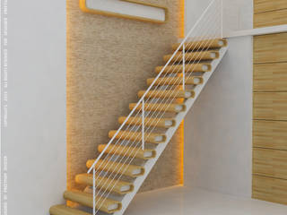 Staircase designs, Preetham Interior Designer Preetham Interior Designer غرفة المعيشة