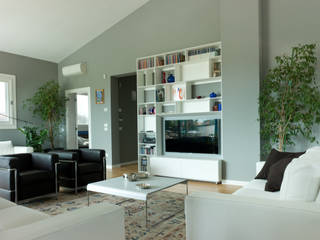 ATTICO #2, cristina mecatti interior design cristina mecatti interior design Modern living room