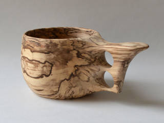 Spalted Maple cup, atelier dehors atelier dehors Kitchen Wood Wood effect